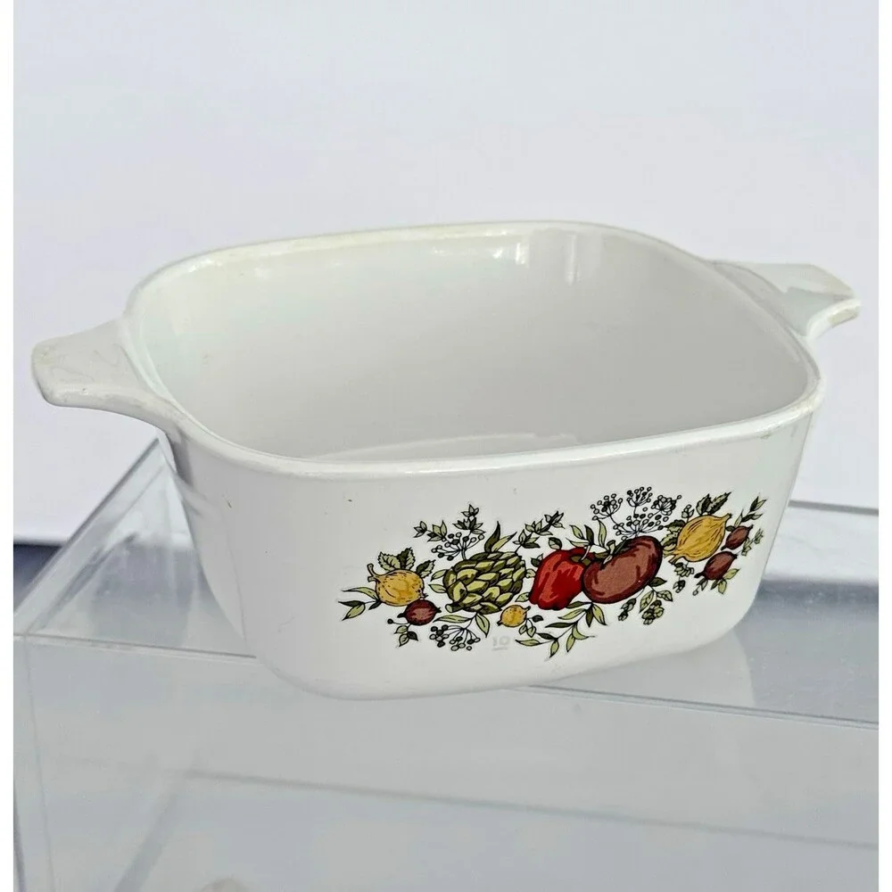 Vintage Corning Ware Spice of Life Mini Casserole Dish P-43-B No Lid 2 3/4 cup